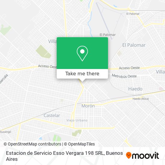 Mapa de Estacion de Servicio Esso Vergara 198 SRL