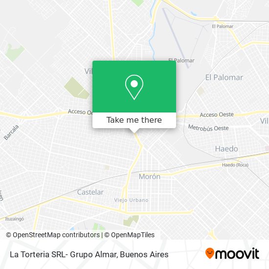 Mapa de La Torteria SRL- Grupo Almar