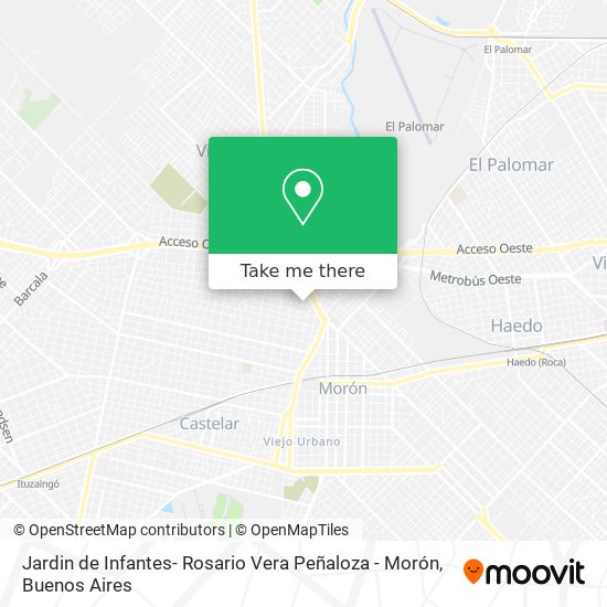 Jardin de Infantes- Rosario Vera Peñaloza - Morón map