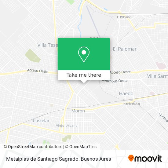 Metalplas de Santiago Sagrado map