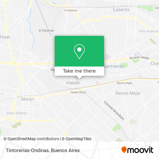 Tintorerias-Ondinas map