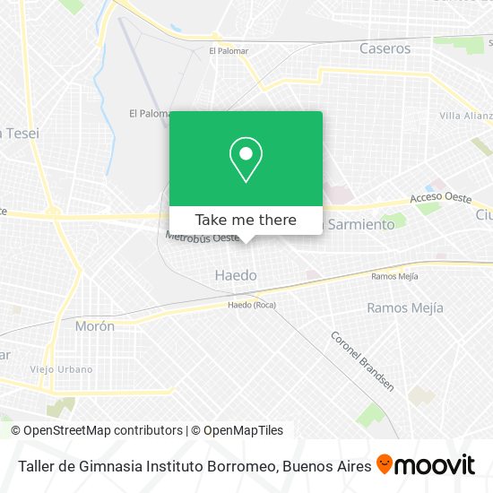 Taller de Gimnasia Instituto Borromeo map