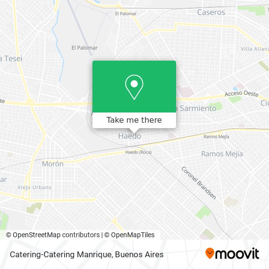 Catering-Catering Manrique map