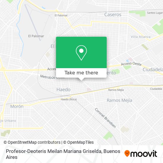 Mapa de Profesor-Deoteris Meilan Mariana Griselda