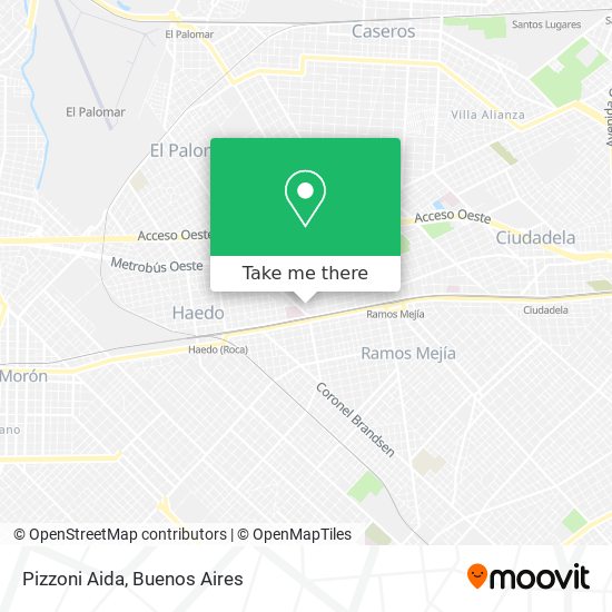 Mapa de Pizzoni Aida