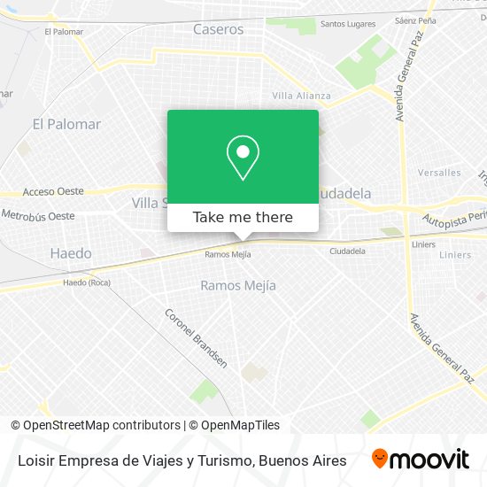 Mapa de Loisir Empresa de Viajes y Turismo