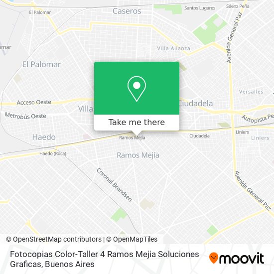 Mapa de Fotocopias Color-Taller 4 Ramos Mejia Soluciones Graficas