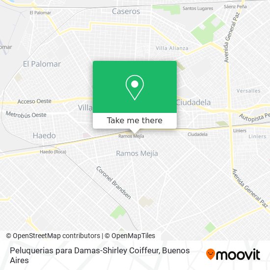 Mapa de Peluquerias para Damas-Shirley Coiffeur