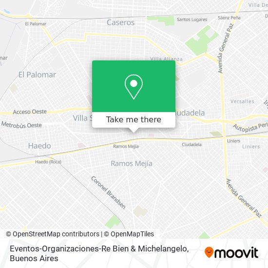 Eventos-Organizaciones-Re Bien & Michelangelo map