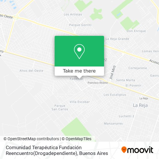 Comunidad Terapéutica Fundación Reencuentro(Drogadependiente) map