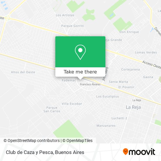 Club de Caza y Pesca map