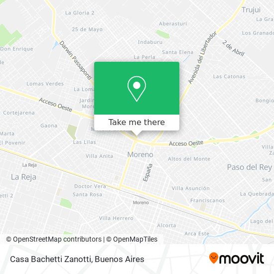 Casa Bachetti Zanotti map