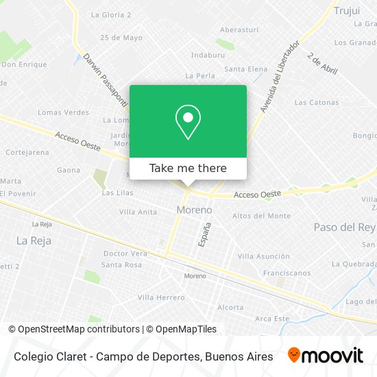 Colegio Claret - Campo de Deportes map