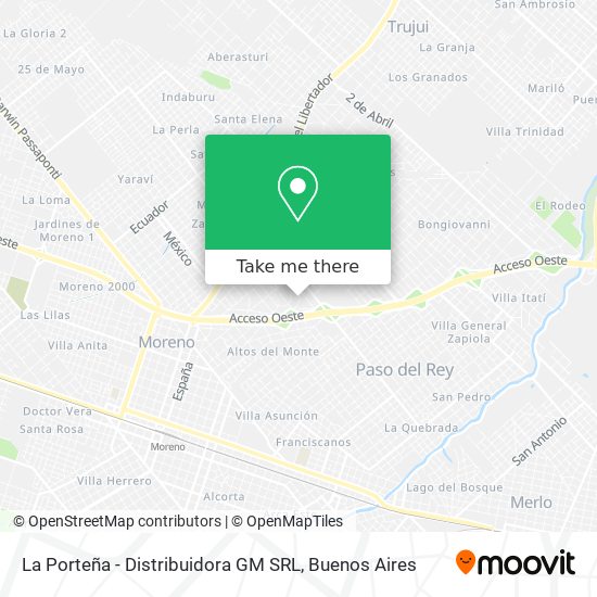 La Porteña - Distribuidora GM SRL map