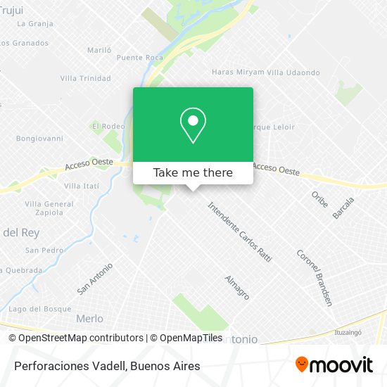 Mapa de Perforaciones Vadell
