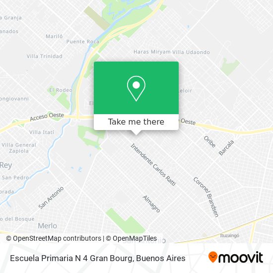 Escuela Primaria N 4 Gran Bourg map