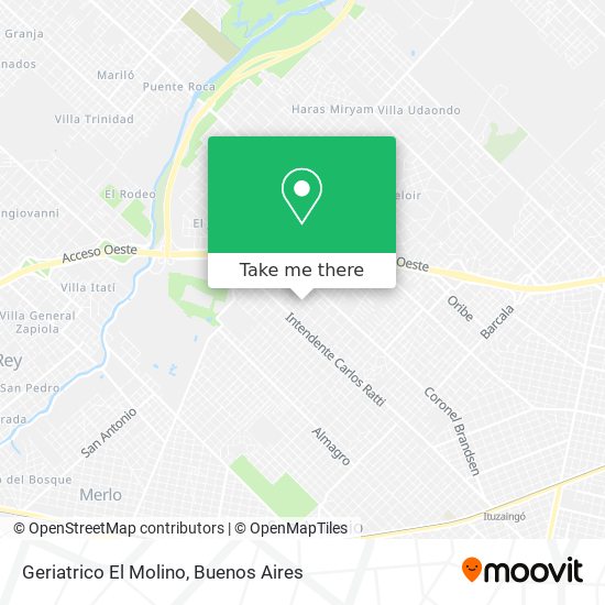 Mapa de Geriatrico El Molino