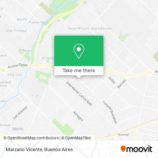 Mapa de Marzano Vicente