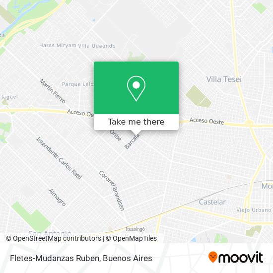 Fletes-Mudanzas Ruben map