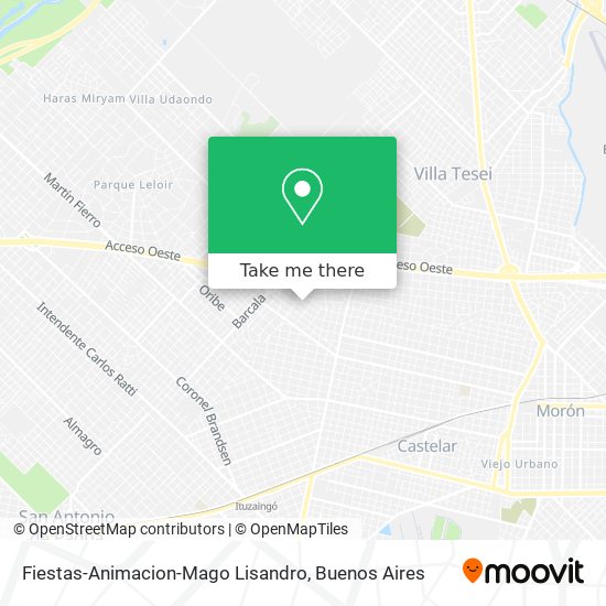 Mapa de Fiestas-Animacion-Mago Lisandro