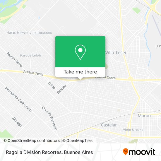 Ragolia División Recortes map