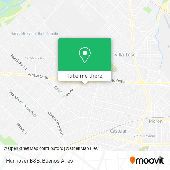 Mapa de Hannover B&B