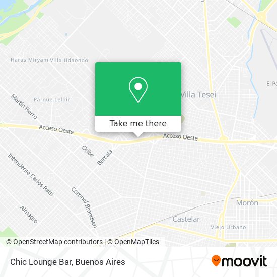 Mapa de Chic Lounge Bar