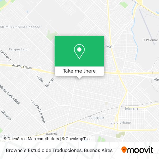 Browne´s Estudio de Traducciones map