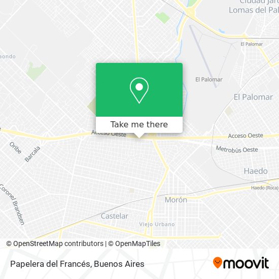 Mapa de Papelera del Francés
