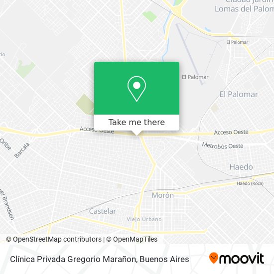 Clínica Privada Gregorio Marañon map