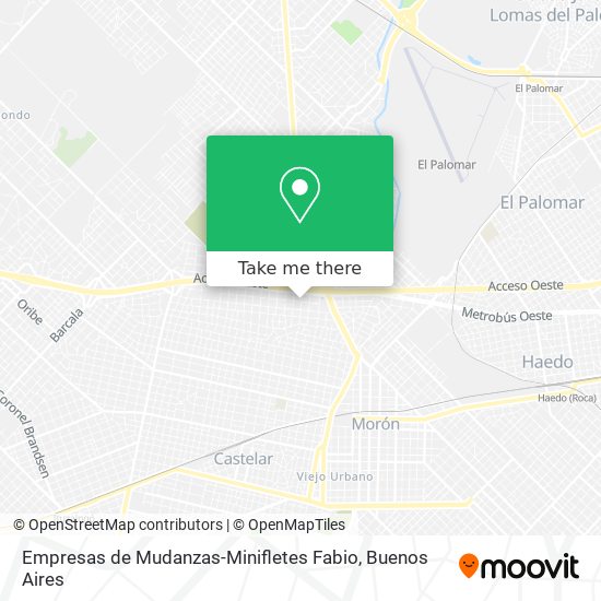 Empresas de Mudanzas-Minifletes Fabio map