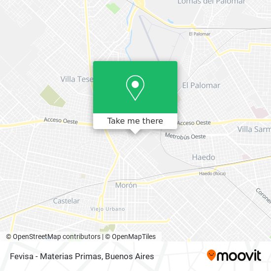 Fevisa - Materias Primas map