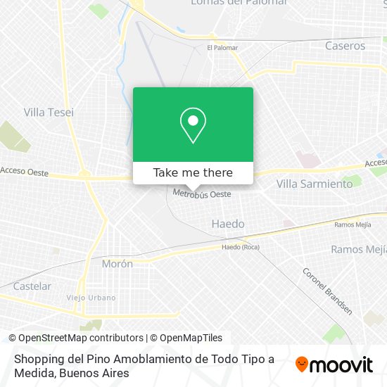Shopping del Pino Amoblamiento de Todo Tipo a Medida map