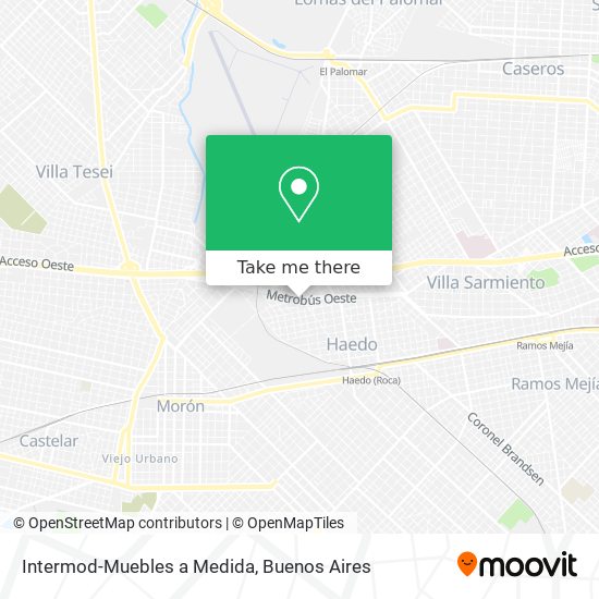 Intermod-Muebles a Medida map