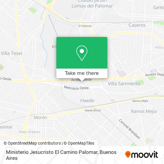 Ministerio Jesucristo El Camino Palomar map
