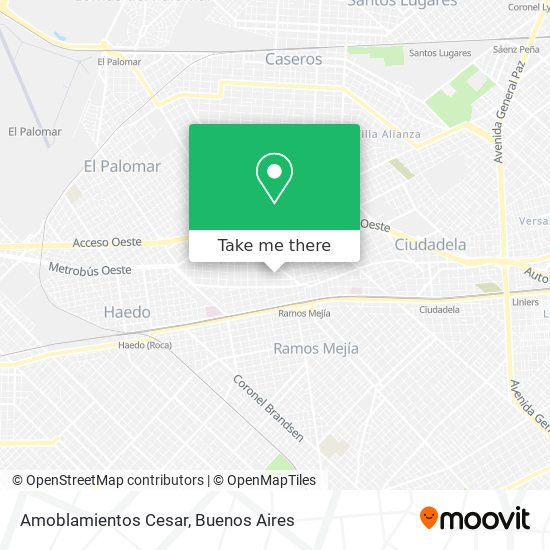 Amoblamientos Cesar map