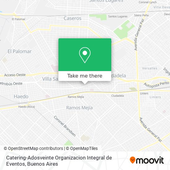 Catering-Adosveinte Organizacion Integral de Eventos map