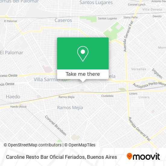 Caroline Resto Bar Oficial Feriados map