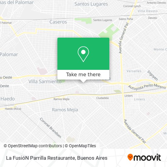 La FusióN Parrilla Restaurante map