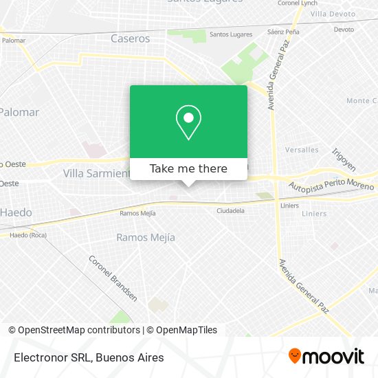 Mapa de Electronor SRL