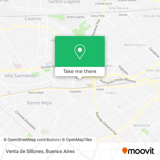 Venta de Sillones map