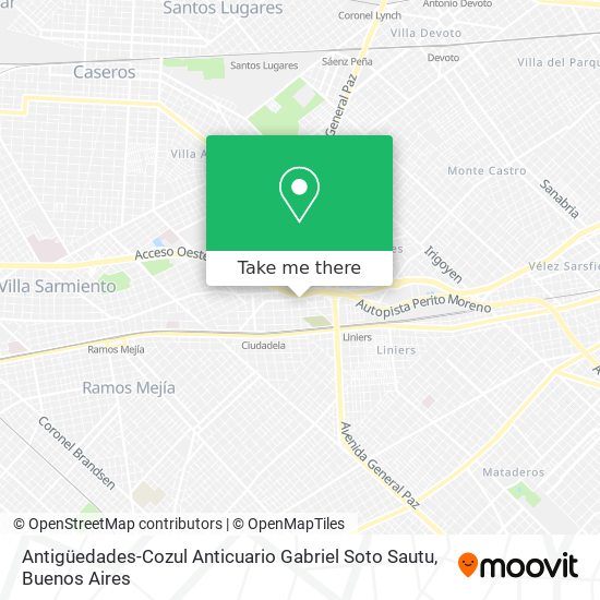 Mapa de Antigüedades-Cozul Anticuario Gabriel Soto Sautu