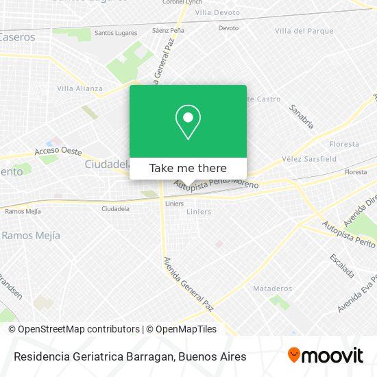 Residencia Geriatrica Barragan map