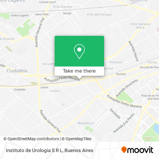 Instituto de Urologia S R L map