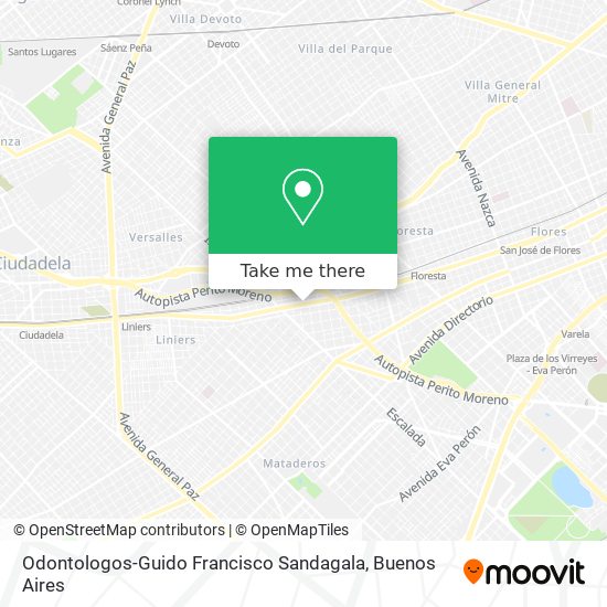 Odontologos-Guido Francisco Sandagala map