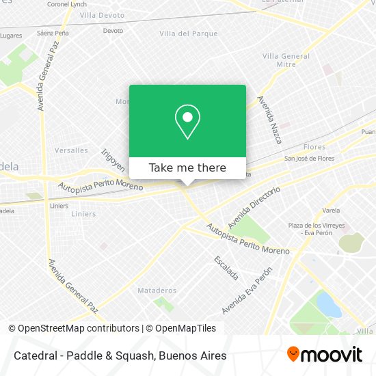 Mapa de Catedral - Paddle & Squash