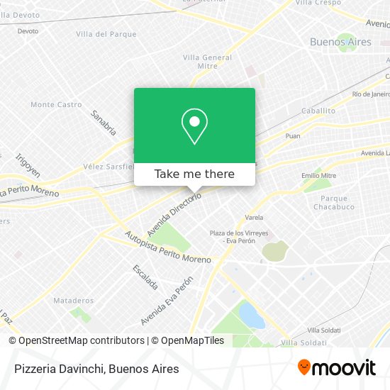 Mapa de Pizzeria Davinchi