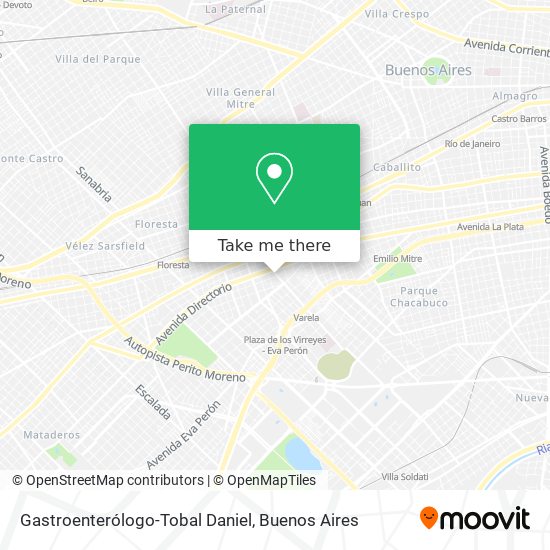 Gastroenterólogo-Tobal Daniel map