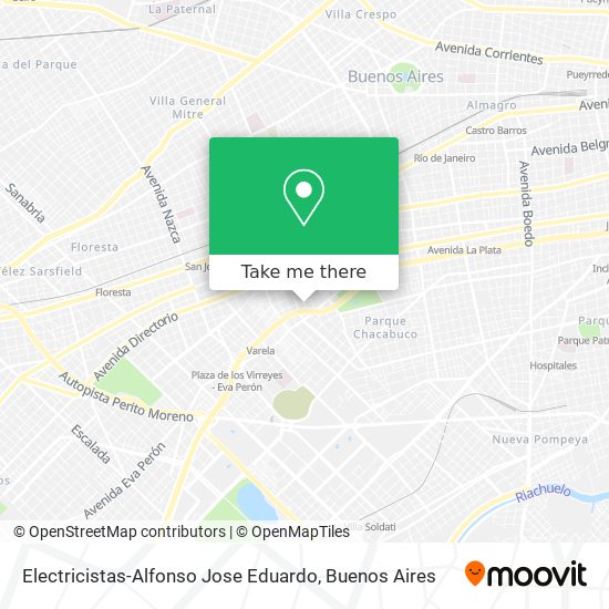 Electricistas-Alfonso Jose Eduardo map