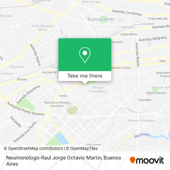 Neumonólogo-Raul Jorge Octavio Martin map